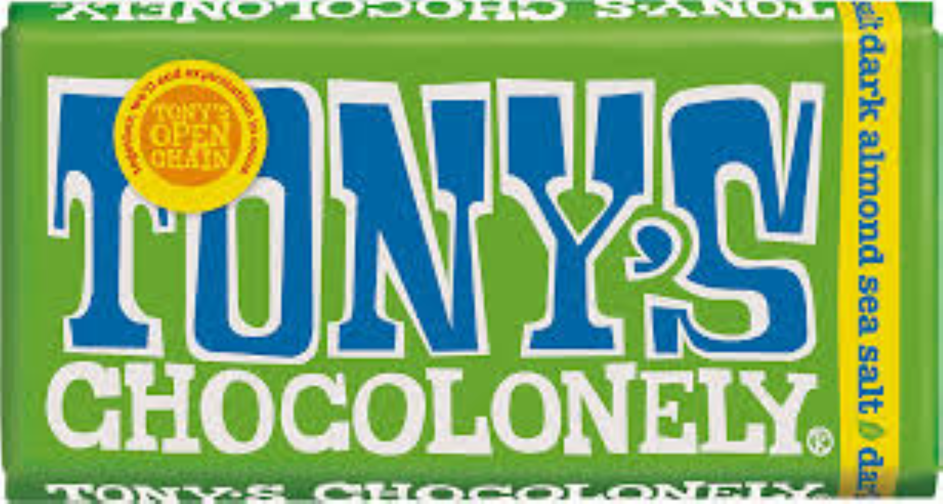 TONY'S CHOCOLONELLY DARK ALMOND SEA SALT 180G